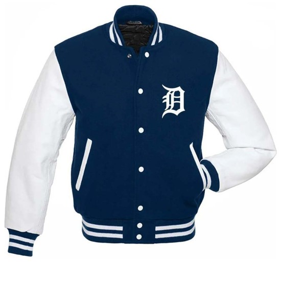 Detroit Tigers Blue Varsity Jacket