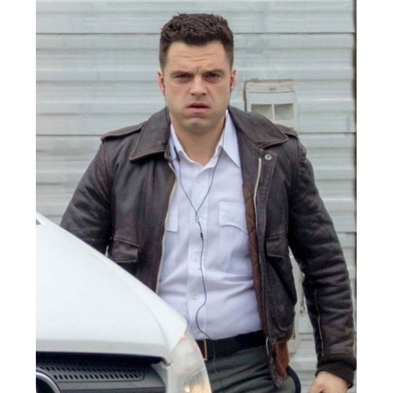 The Devil All The Time Sebastian Stan Bomber Leather Jacket The Devil All The Time Sebastian Stan Bomber Leather Jacket