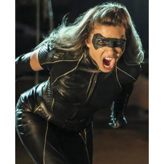Arrow Season 6 Black Canary Leather Jacket