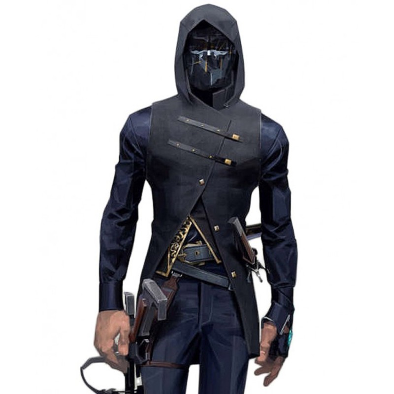 Dishonored 2 Game Corvo Attano Hooded Vest Dishonored 2 Game Corvo Attano Hooded Vest
