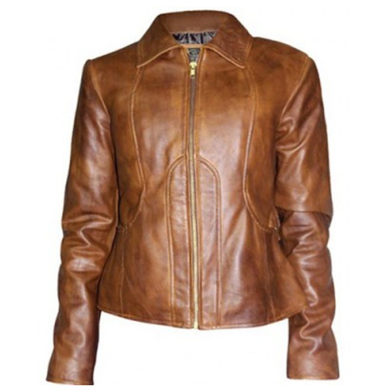 Jennifer Lopez Brown Leather Jacket Jennifer Lopez Brown Leather Jacket