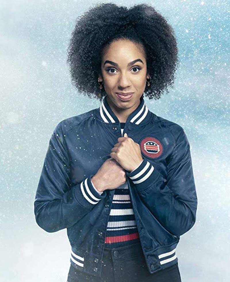 Bomber Varsity Pearl Mackie Doctor Who Twice Jacket Films Jackets