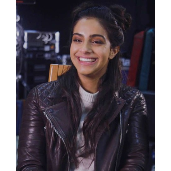 Doctor Who Mandip Gill Brown Leather Jacket
