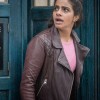 Doctor Who Mandip Gill Brown Leather Jacket