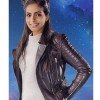 Doctor Who Mandip Gill Brown Leather Jacket
