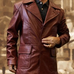 Donnie Brasco Film Johnny Depp Brown Leather Jacket