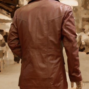 Donnie Brasco Film Johnny Depp Brown Leather Jacket