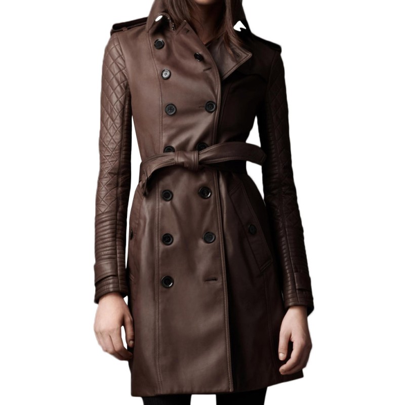 Women's Mid Length Double Breasted Coat Women's Mid Length Double Breasted Coat