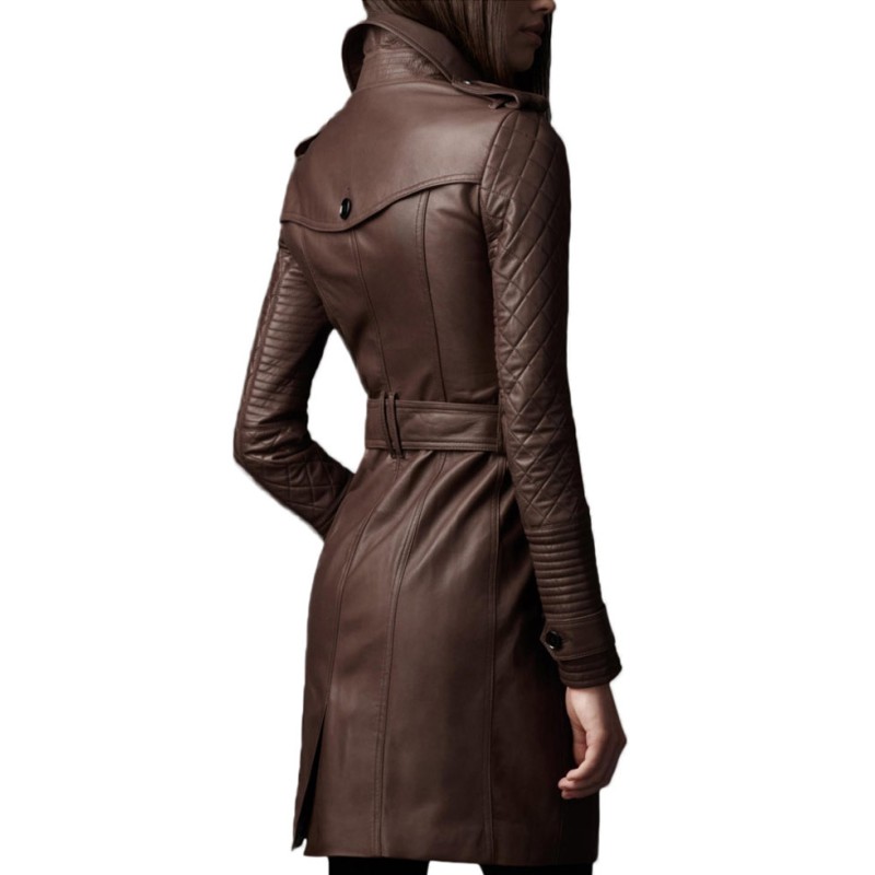 Women's Mid Length Double Breasted Coat Women's Mid Length Double Breasted Coat
