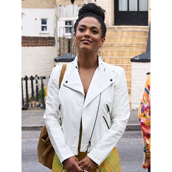 Dreamland Freema Agyeman White Jacket Dreamland Freema Agyeman White Jacket