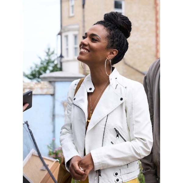 Dreamland Freema Agyeman White Jacket Dreamland Freema Agyeman White Jacket