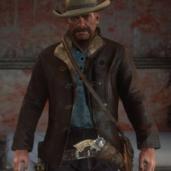 Dutch Van Der Linde Brown Leather Jacket