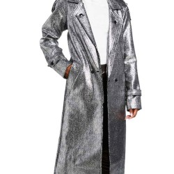 Dynasty Elizabeth Gillies Silver Coat