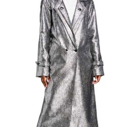 Dynasty Elizabeth Gillies Silver Coat