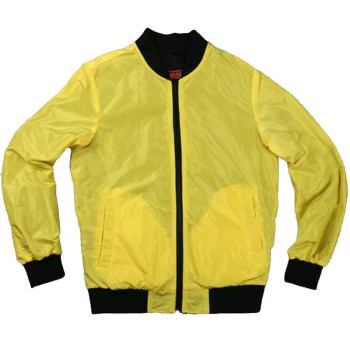Cyberpunk Yellow Bomber Jacket