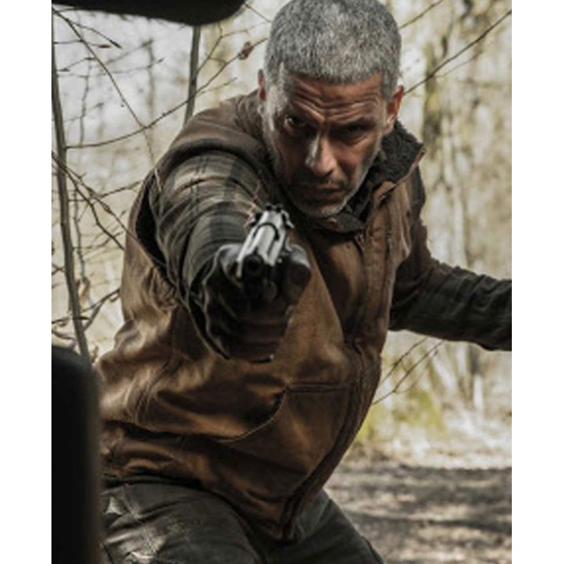 Earth and Blood Sami Bouajila Brown Leather Vest Earth and Blood Sami Bouajila Brown Leather Vest