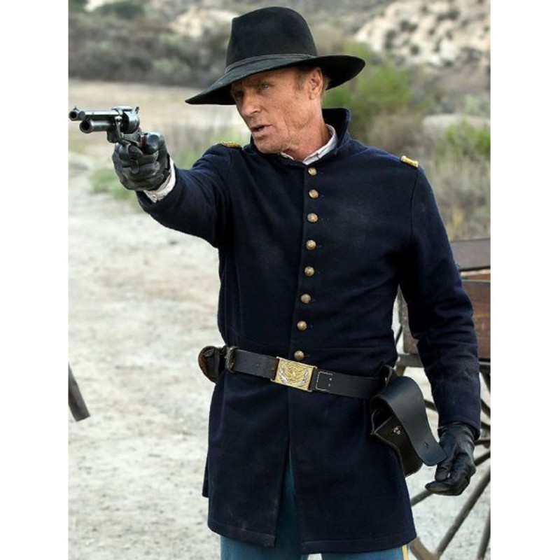Ed Harris Blue Westworld Coat Ed Harris Blue Westworld Coat