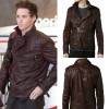 Eddie Redmayne Motorcycle Brown Leather Jacket Eddie Redmayne Motorcycle Brown Leather Jacket