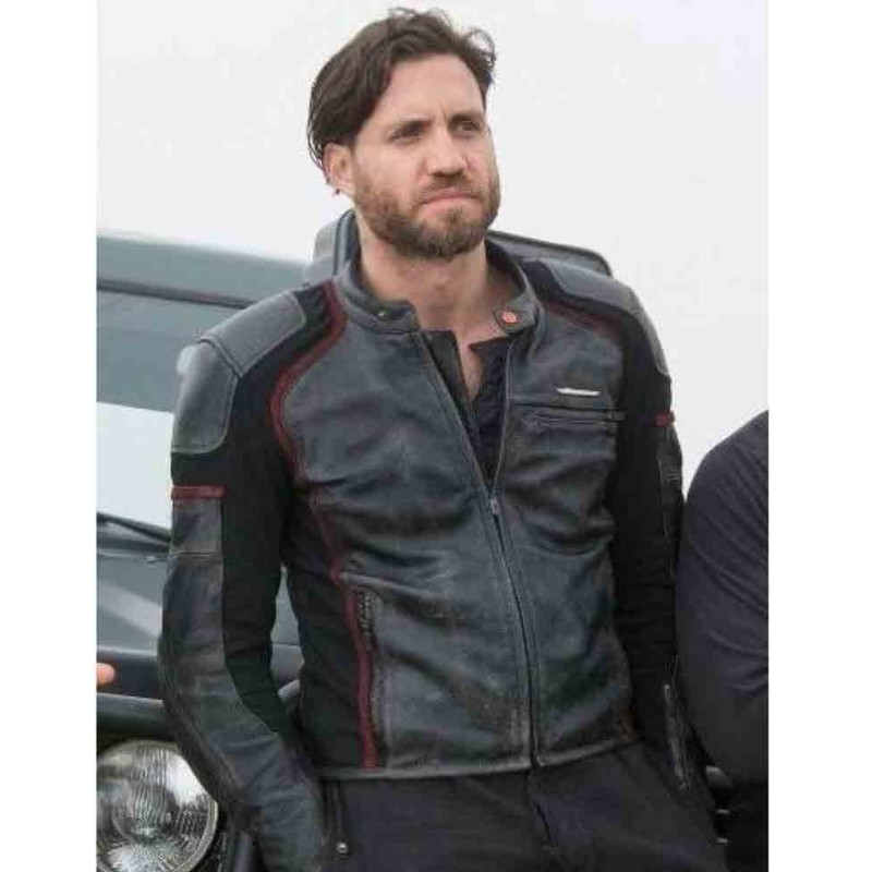 Point Break Edgar Ramirez Black Leather Biker Jacket