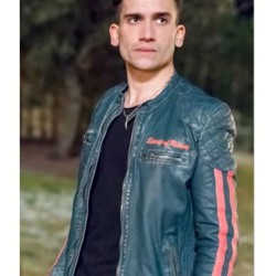 Elite Jaime Lorente Biker Leather Jacket
