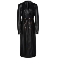 Dynasty Elizabeth Gillies Leather Coat