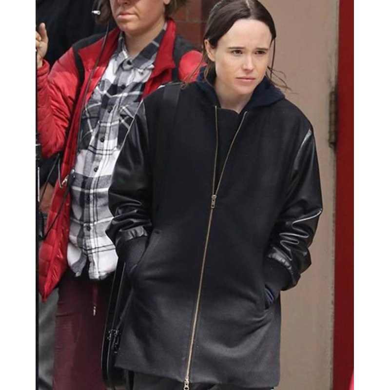 Ellen Page The Umbrella Academy Black Coat