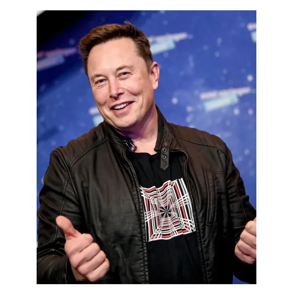 Elon Musk Tesla Event Leather Jacket Elon Musk Tesla Event Leather Jacket
