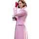 Elsbeth 2024 Carrie Preston Pink Long Coat