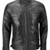 Men's Skull Quilted Embossed Leather Jacket Men's Skull Quilted Embossed Leather Jacket