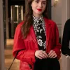 Emily Cooper Emily In Paris Red Coat Emily Cooper Emily In Paris Red Coat