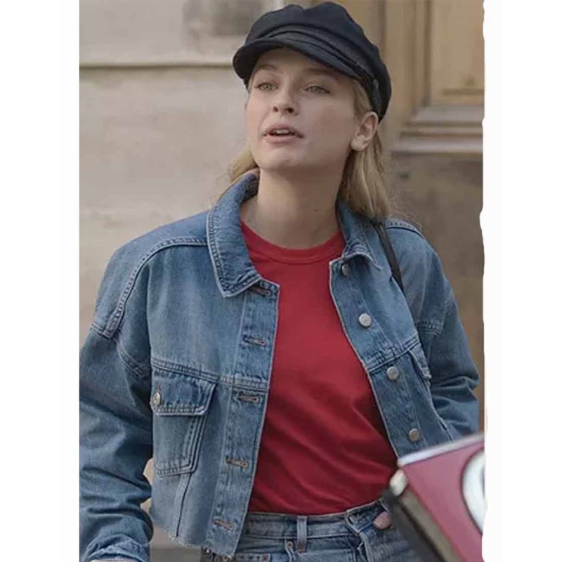 Camille Razat Emily in Paris Denim Jacket Camille Razat Emily in Paris Denim Jacket