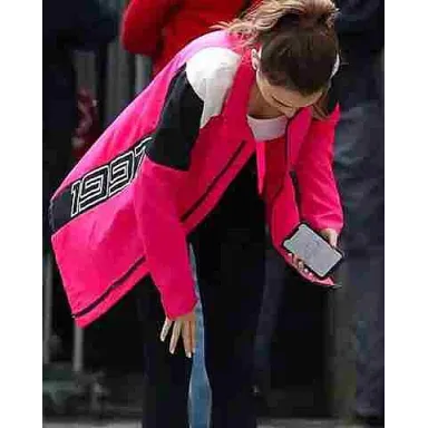 Emily in Paris S2 Emily Cooper Pink Jacket Emily in Paris S2 Emily Cooper Pink Jacket