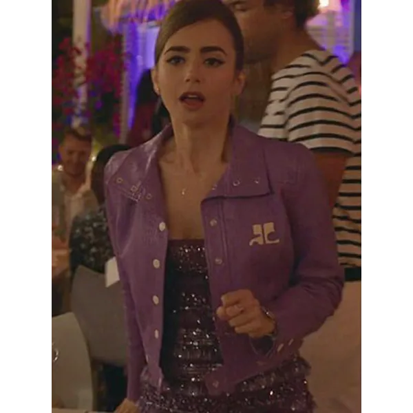 Emily in Paris S2 Emily Cooper Purple Jacket