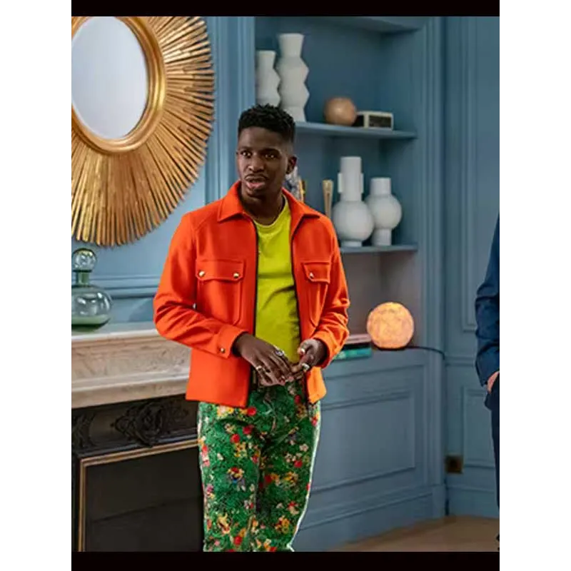 Emily in Paris S2 Samuel Arnold Orange Jacket Emily in Paris S2 Samuel Arnold Orange Jacket