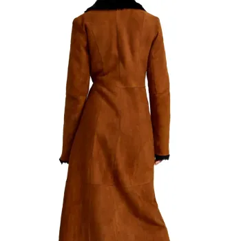 Emily Ratajkowski 90S Glamour Shearling Coat