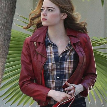 Mia La La Land Emma Stone Leather Jacket