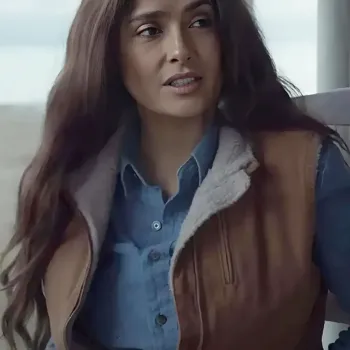 Eternals Salma Hayek Leather Vest