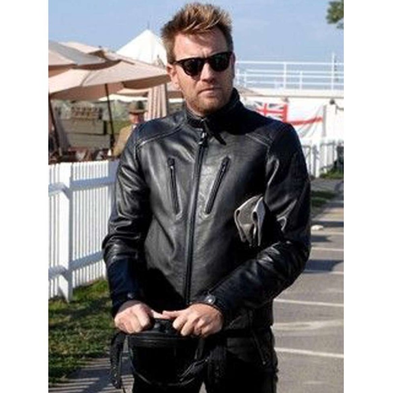Ewan Mcgregor Goodwood Revival Motorcycle Leather Jacket