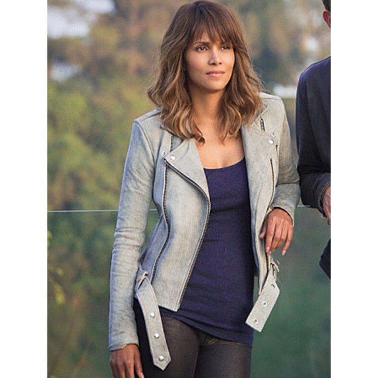 Halle Berry Extant Suede Leather Jacket Halle Berry Extant Suede Leather Jacket