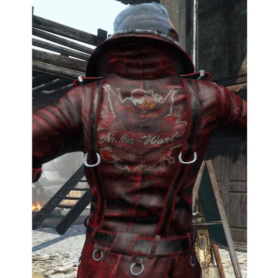 Fallout 4 Nuka Raider Red Leather Coat