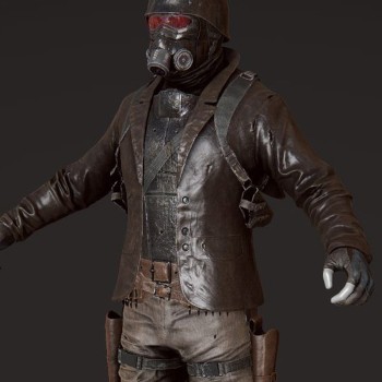 Fallout 4 Scavenged NCR Armor Leather Blazer