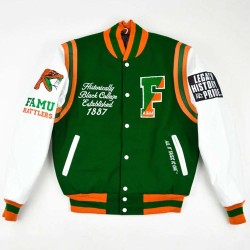 Famu Motto 2.0 Green Varsity Jacket