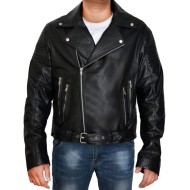Fast and Furious 7 Premiere Tyrese Gibson Biker Style Leather Jacket