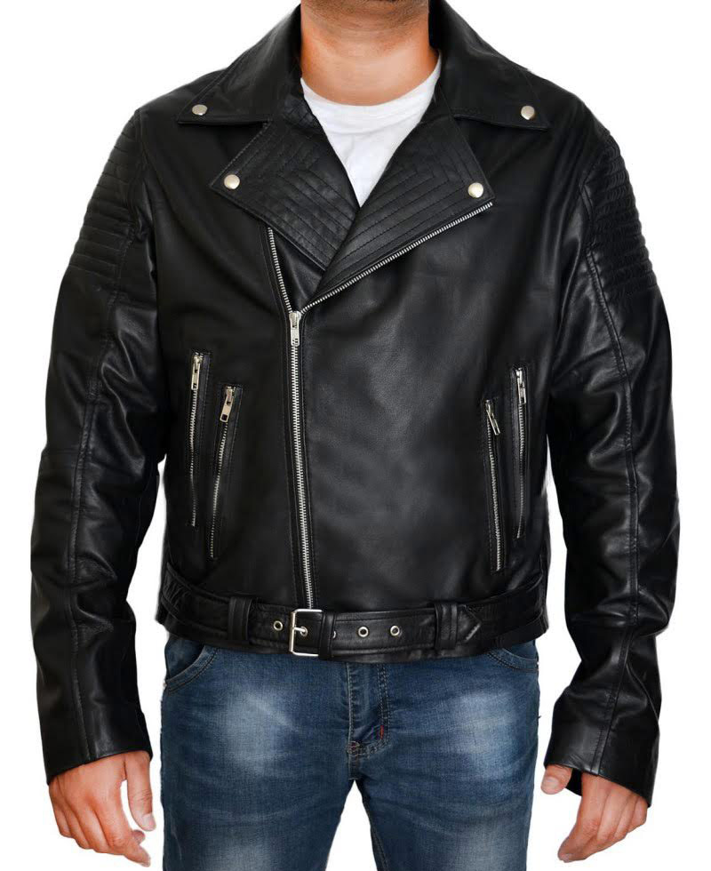 Diesel gibson leather jacket deals