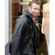 Fifty Shades Darker Eric Johnson Leather Jacket with Hoodie
