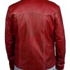 Fight Club Red Leather Jacket Fight Club Red Leather Jacket