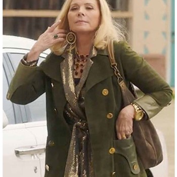 Kim Cattrall Filthy Rich Double Breasted Coat