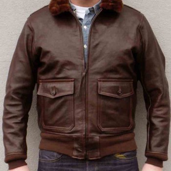 Men's WW2 AN-6552 Flight Aviator Leather Jacket