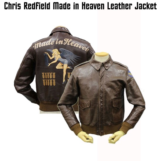 Chris Redfield Air Force Flight Bomber Jacket