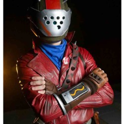 Fortnite Rust Lord Red Leather Jacket